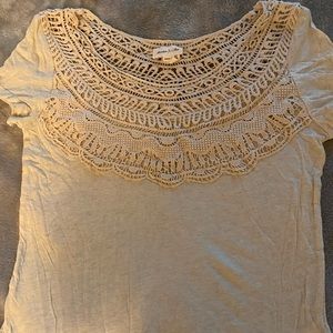 Cream colored blouse